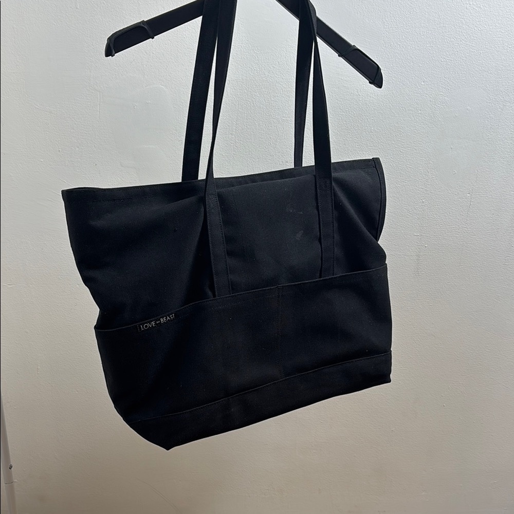 Love Thy Beast Black Dog Carrier Tote